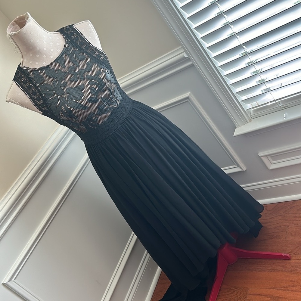 I:NA Black Semi Formal High Low Dress Sz S